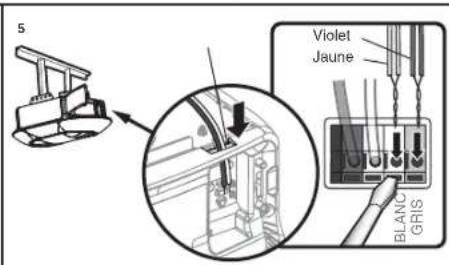 CHAMBERLAIN B4613TC - OPTION B: INSTALLATION PRECÁBLEE - 5