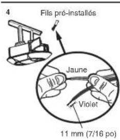 CHAMBERLAIN B4613TC - OPTION B: INSTALLATION PRECÁBLEE - 4