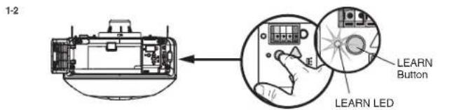 CHAMBERLAIN B4613TC - PROGRAM USING THE GARAGE DOOR OPENER LEARN BUTTON - 1
