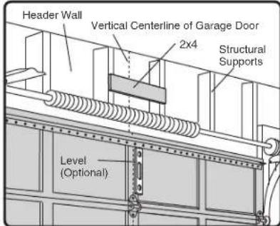 CHAMBERLAIN B4613TC - STEP 1 Determine the Header Bracket Location - 1