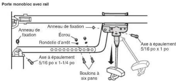 CHAMBERLAIN B4613TC - OPTION B:PORTES MONOBLOC - 4
