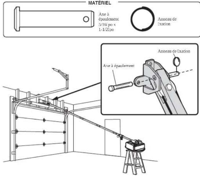 CHAMBERLAIN B4613TC - ETAPE 3 Fixer le rail au support de linteau - 1