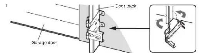 CHAMBERLAIN B4613TC - DOOR TRACK INSTALLATION - 1