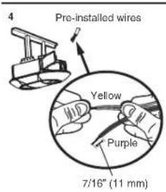 CHAMBERLAIN B4613TC - OPTION B- PRE-WIRED INSTALLATION - 4