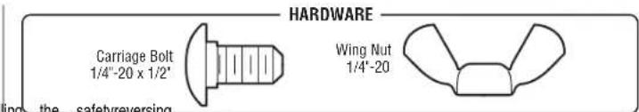 CHAMBERLAIN C610C - IMPORTANT INFORMATIONABOUT THE SAFETY REVERSING SENSORS - 2