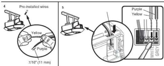 CHAMBERLAIN B6713TC - OPTION B- PRE-WIRED INSTALLATION - 4