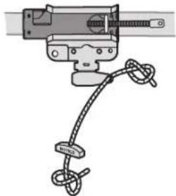 CHAMBERLAIN B4643TC - STEP 6 Attach the Emergency Release Rope and Handle - 1