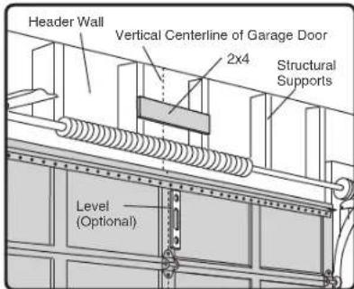 CHAMBERLAIN B4643TC - STEP 1 Determine the Header Bracket Location - 1