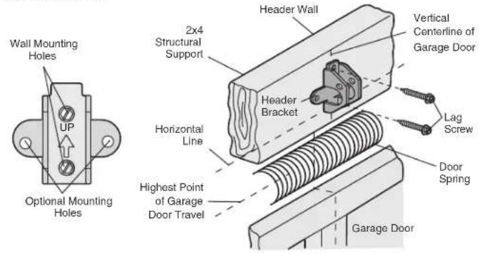 CHAMBERLAIN B4643TC - OPTION B - CEILING INSTALLATION - 1