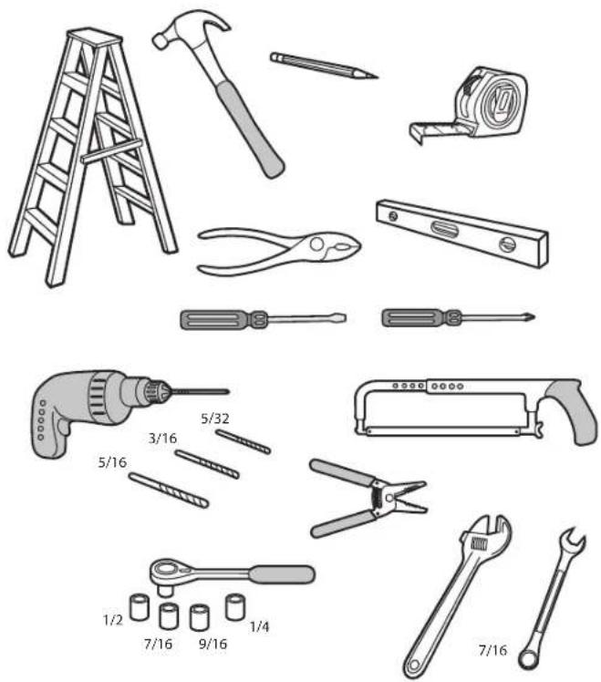 CHAMBERLAIN B4643TC - Outils nécessaires Articles supplémentaires dont vous pourriez avoir besoin : - 1