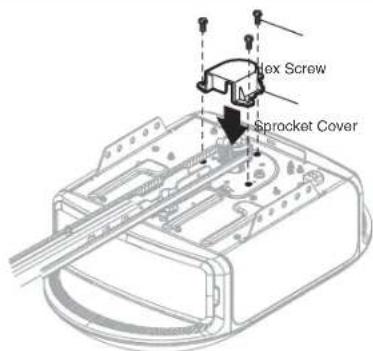 CHAMBERLAIN B4643TC - STEP 6 Install the Sprocket Cover - 2