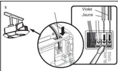 CHAMBERLAIN B4643TC - OPTION B : INSTALLATION PRÉCÂBLÉE - 5