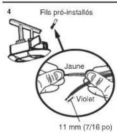 CHAMBERLAIN B4643TC - OPTION B : INSTALLATION PRÉCÂBLÉE - 4