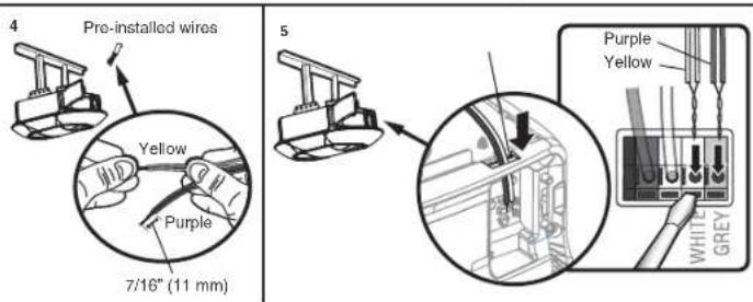 CHAMBERLAIN B4643TC - OPTION B- PRE-WIRED INSTALLATION - 3