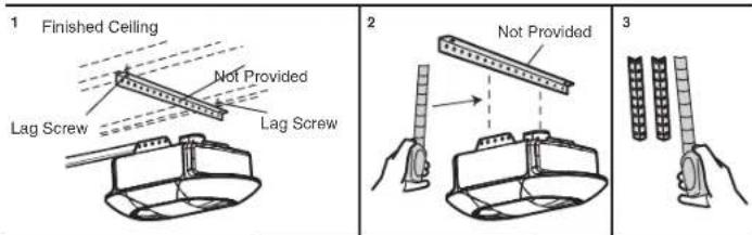 CHAMBERLAIN B4643TC - STEP 5 Hang the Garage Door Opener - 3