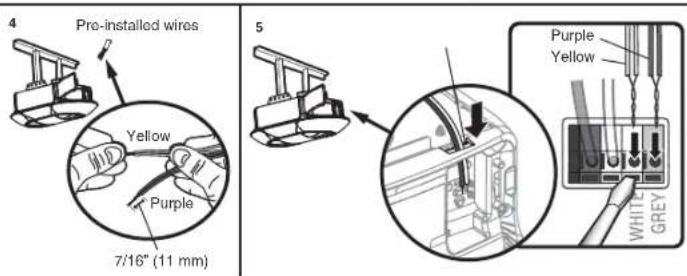 CHAMBERLAIN B4603TC - OPTION B- PRE-WIRED INSTALLATION - 3