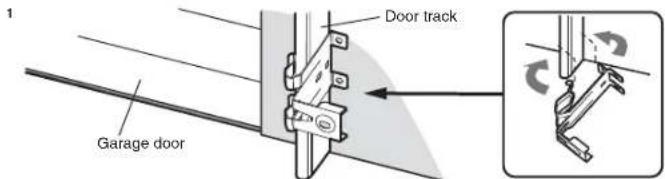 CHAMBERLAIN B4603TC - DOOR TRACK INSTALLATION - 1