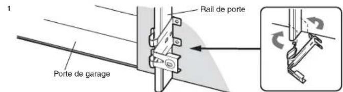 CHAMBERLAIN B4603TC - INSTALLATION DU RAIL DE PORTE - 1