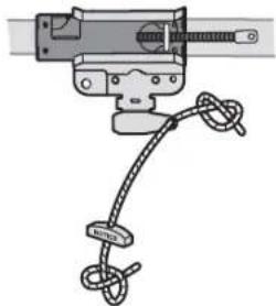 CHAMBERLAIN B4603TC - STEP 6 Attach the Emergency Release Rope and Handle - 1