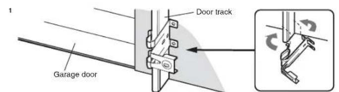 CHAMBERLAIN B6753TC - DOOR TRACK INSTALLATION - 1