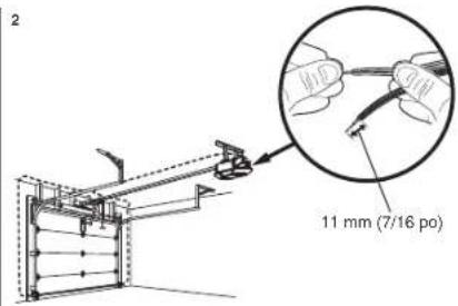CHAMBERLAIN B6753TC - OPTION A: installation sans pre-cáblage - 1
