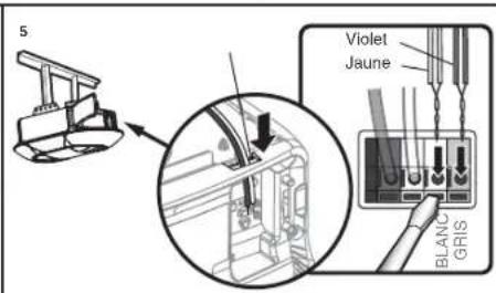 CHAMBERLAIN B6753TC - OPTION b: installation précaablee - 4