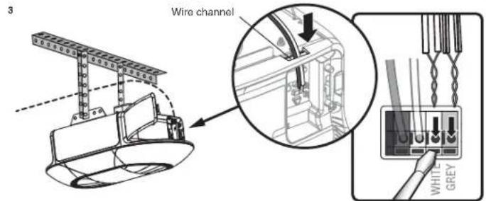 CHAMBERLAIN B6753TC - OPTION A- INSTALLATION WITH NO PRE-WIRING - 3