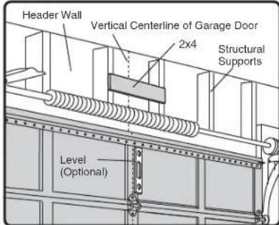 CHAMBERLAIN B6753TC - STEP1 Determine the Header Bracket Location - 1