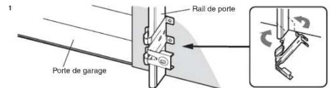CHAMBERLAIN B6753TC - Installation du RAIL de porte - 1
