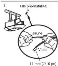 CHAMBERLAIN B6753TC - OPTION b: installation précaablee - 3