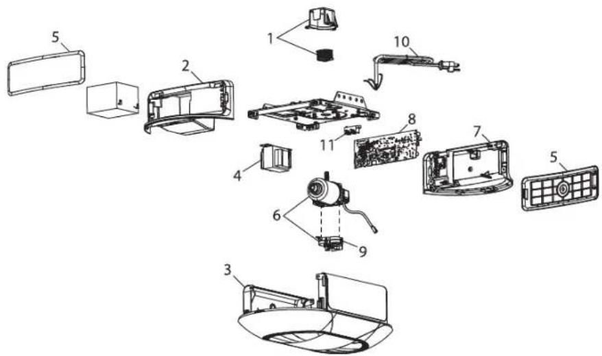 CHAMBERLAIN B6753TC - Repair Parts - 1
