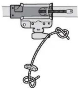CHAMBERLAIN B6753TC - STEP 6 Attach the Emergency Release Rope and Handle - 1