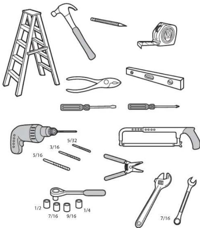 CHAMBERLAIN B6753TC - Tools Needed Additional Items You May Need: - 1