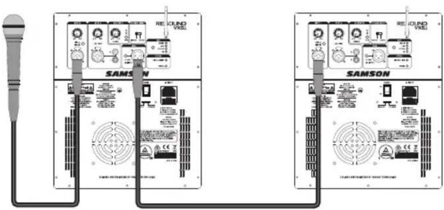 SAMSON Resound VX8.1 - Collegamento a catena di due sistemi VX8.1 Resound VX8.1 - 1