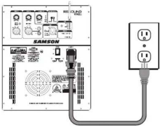 SAMSON Resound VX8.1 - Conexión de una guitarra eléctrica - 1