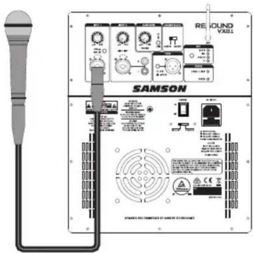 SAMSON Resound VX8.1 - INPUT 1 (Entrée microphone / ligne) - 1