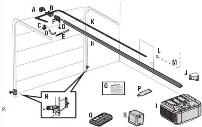 LIFT-MASTER 87504267 - HERRAJE DEL PANEL DE CONTROL - 1