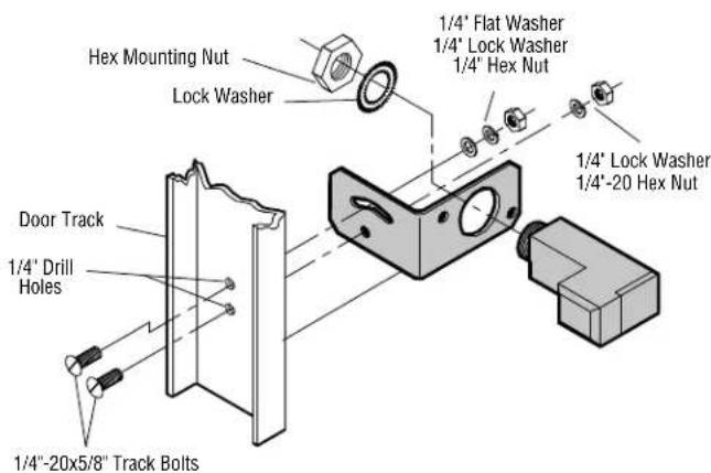 LIFT-MASTER CPSUN4G - DOOR TRACK INSTALLATION (FOR DOOR ONLY) - 1