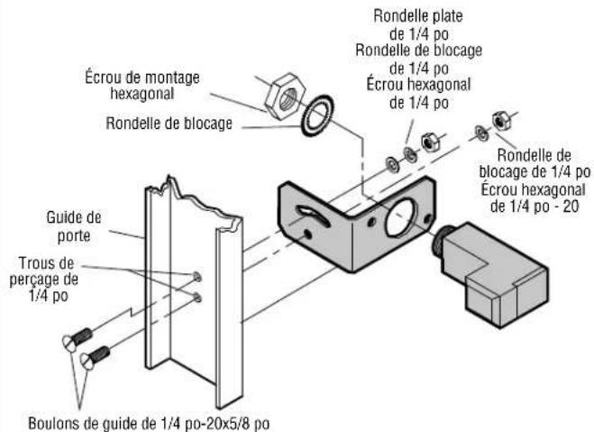 LIFT-MASTER CPSUN4G - INSTALLATION DU GUIDE DE PORTE (POUR PORTE DE GARAGE UNIQUEMENT) - 1
