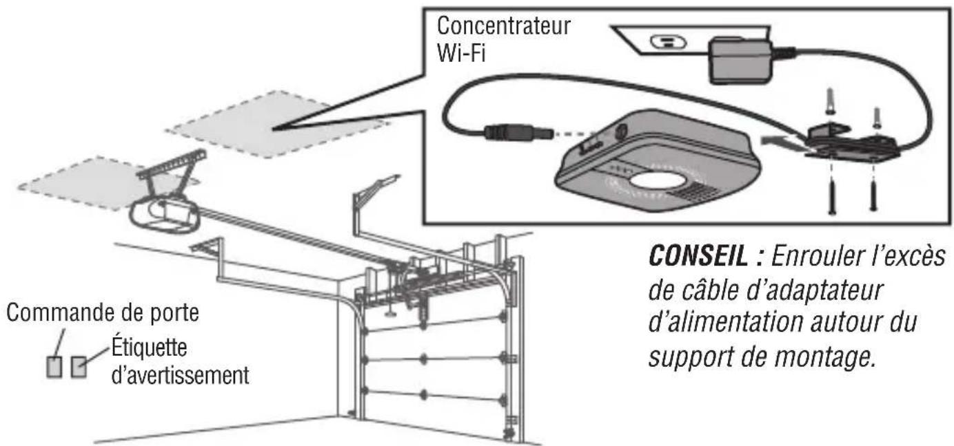 LIFT-MASTER MYQG0302 - Installer le Concentrateur Wi-Fi - 1