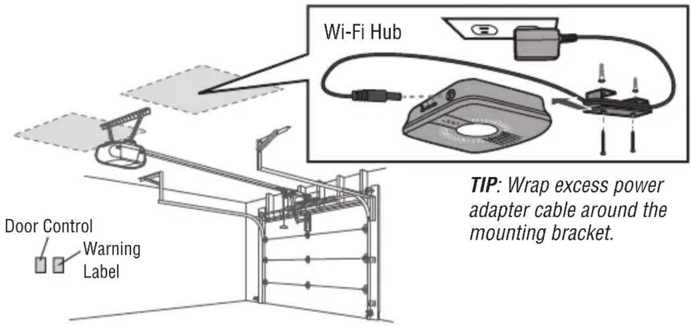 LIFT-MASTER MYQG0302 - Install the Wi-Fi Hub - 1