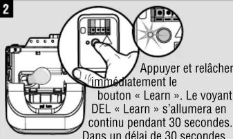 LIFT-MASTER 893LM - PROGRAMMATION À L'AIDE DE L'OUVRE-PORTE DE GARAGE - 2