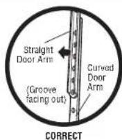 LIFT-MASTER 8155W - Connect the Door Arm to the Trolley - 2