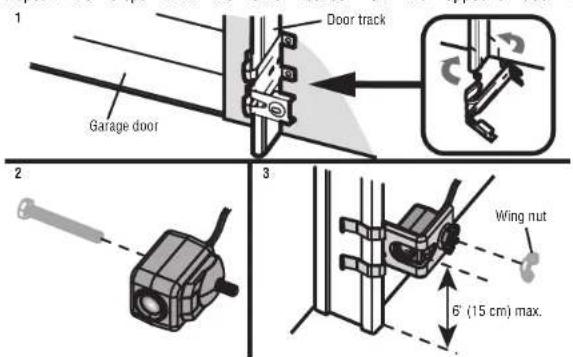 LIFT-MASTER 8155W - DOOR TRACK INSTALLATION - 1