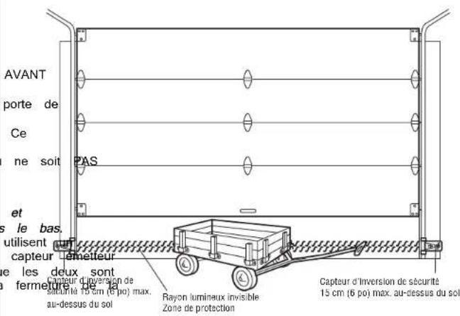 LIFT-MASTER 8155W - AVERTISSEMENT - 1