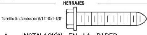 LIFT-MASTER 8155W - Instale el soporte del cabezal - 1