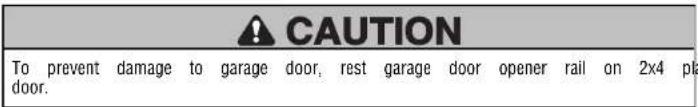 LIFT-MASTER 8155W - Position the Garage Door Opener - 1