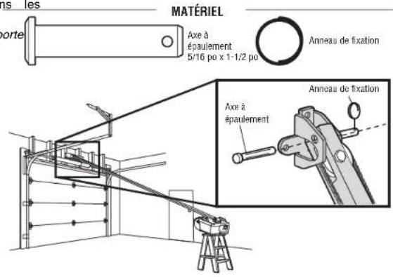 LIFT-MASTER 8155W - Fixer le rail au support de linteau - 3