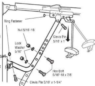 LIFT-MASTER 8155W - Connect the Door Arm to the Trolley - 4