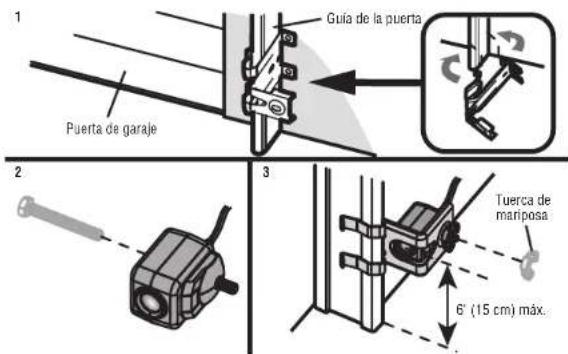 LIFT-MASTER 8155W - INSTALACION DE LOS GUIAS DE LA PUERTA - 1